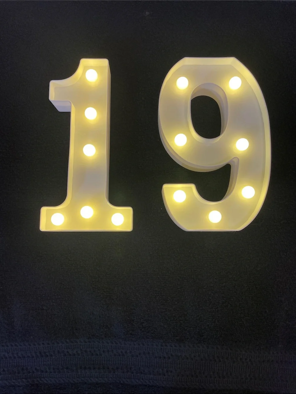 LED Marquee Number '16' Light - White new